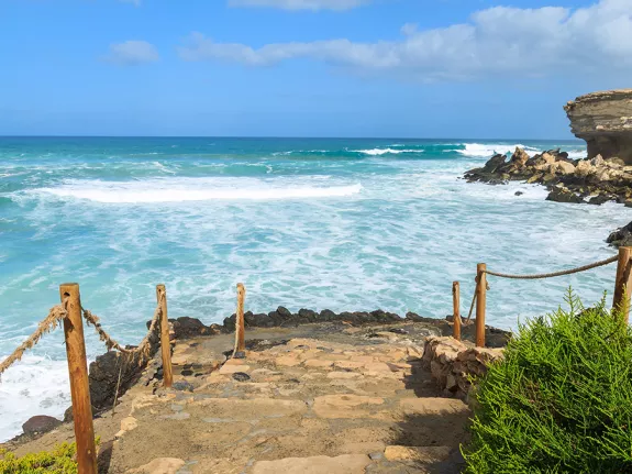 steps to the beach
