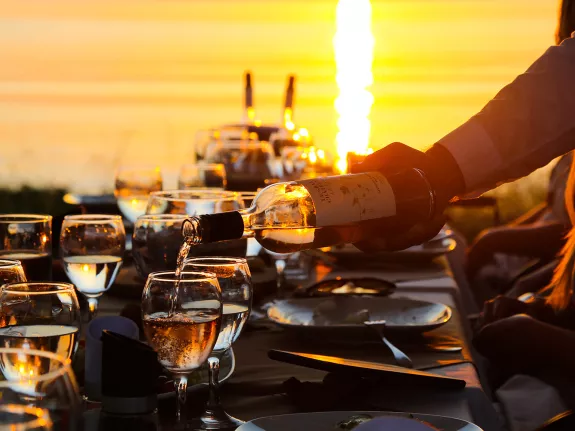 sunset meal