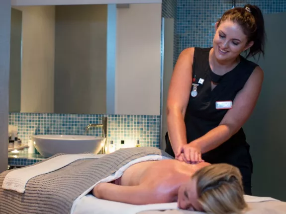 Staff member of the spa team