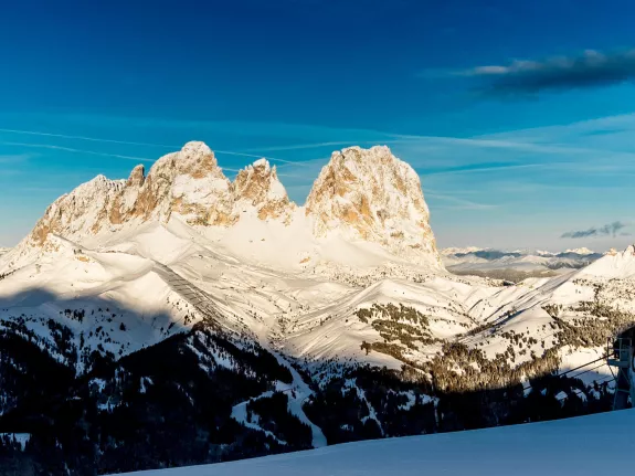 Aerial view of mountains in Italy