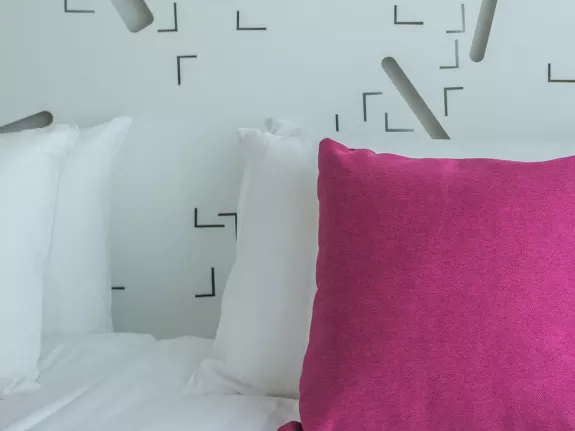 Pillow at a hotel