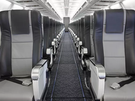 Inside of a plane