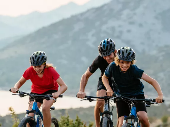 family bike ride