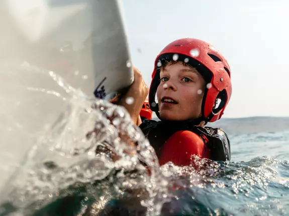 Boy and a boat