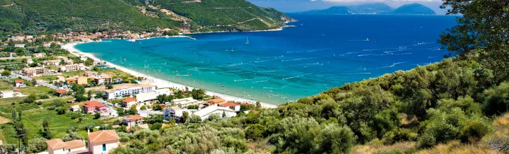 Lefkas seen from the hills