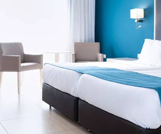 TWO INTERCONNECTING HOTEL ROOMS